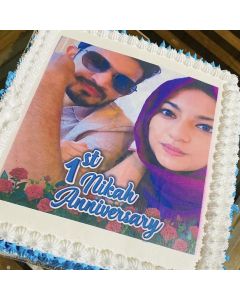 ബ്ലാക്ക് ഫോറസ്റ്റ് ഫോട്ടോ പ്രിന്റ് കേക്ക് 1 kg