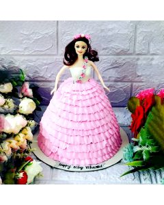 ബ്ലാക്ക് ഫോറസ്റ്റ് ഫ്ലേവർ ഡോൾ തീം കേക്ക് 1.5 kg